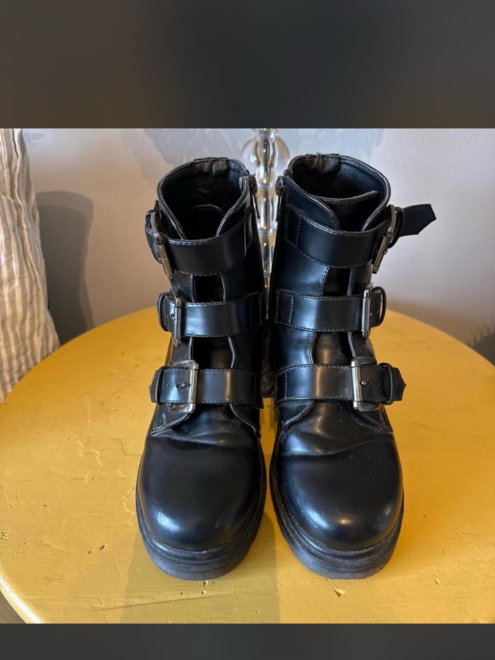 Moto ankle boots